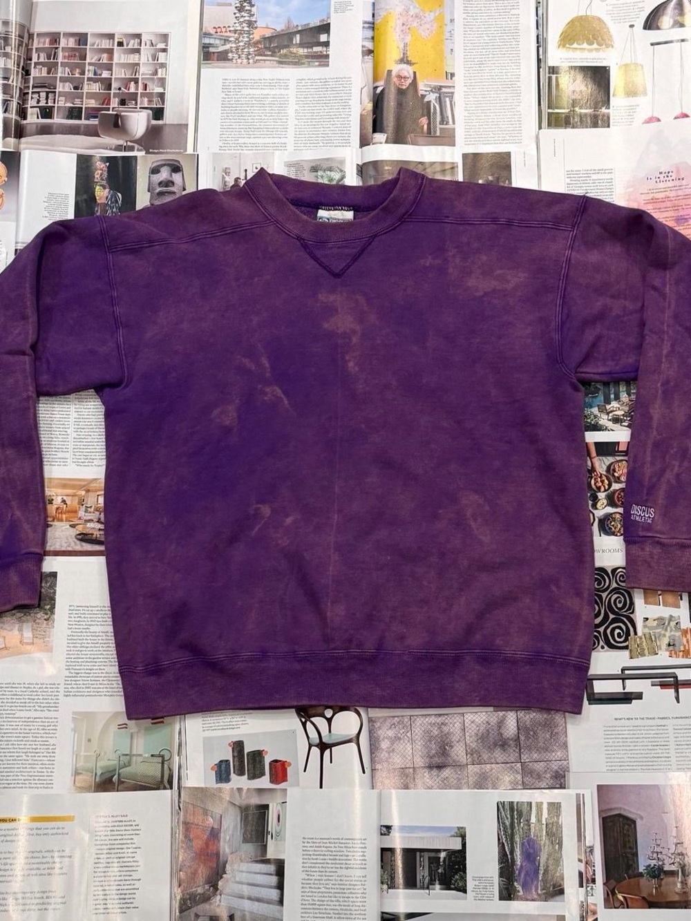 Discus Athletic vintage purple crewneck sweatshirt size L